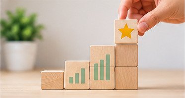 Educational progress illustration